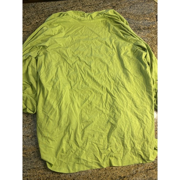 (2 Bundle) Susan Graver Knit Cardigan Jacket 1X Green Open Front Casual Tank Top - Picture 6 of 12